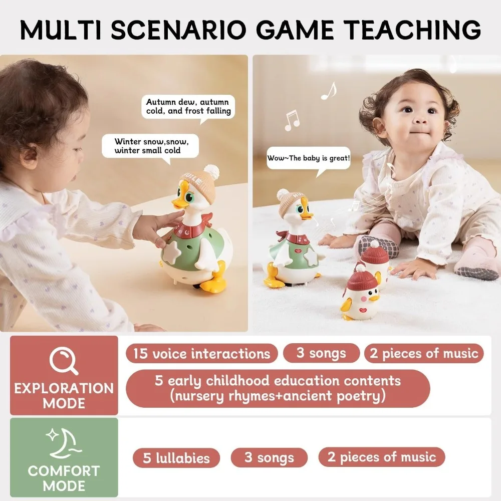 

Подарки: Семья уток из АБС-пластика, светящиеся, музыкальные, качающиеся, ползающие, с функцией ползания на животе (гусь)