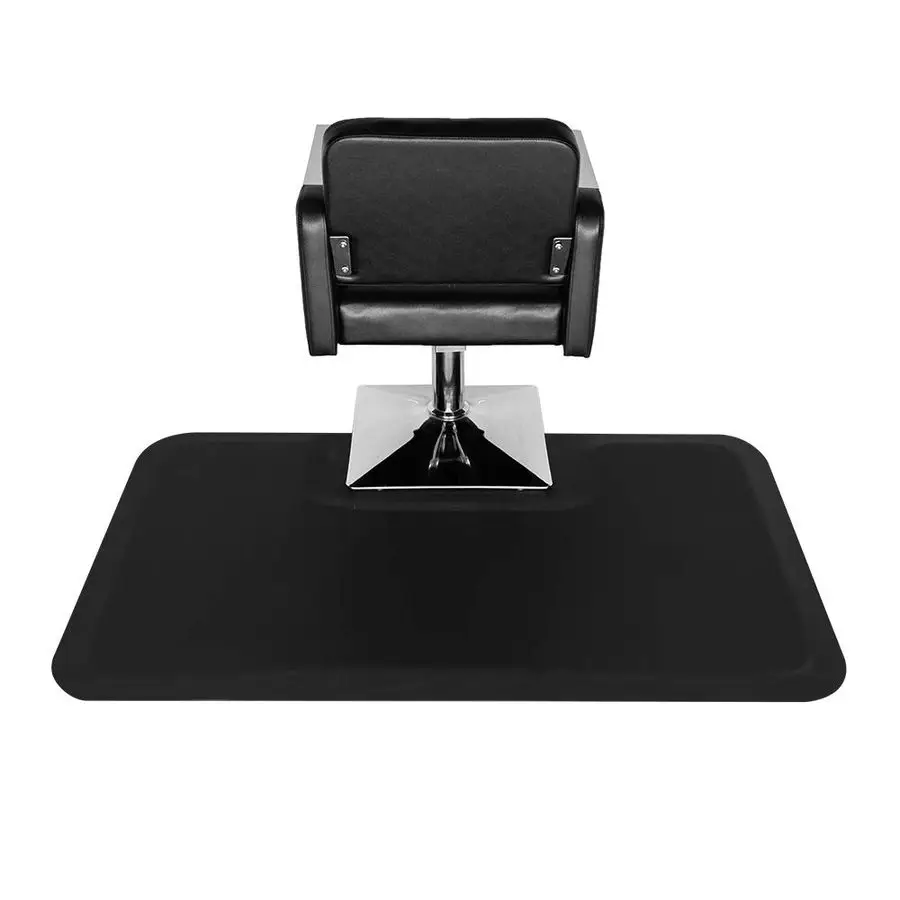 

1 2 Thick Anti Fatigue Mat for Hairstylist Standing, 3x5 Barber Floor Matt with Square Cut Out for Salon Styling Chair, Hair Cut