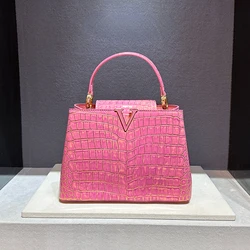 Crocodilo Imprimir Bolsas de Ombro para Mulheres, Bolsa de Couro Feminino, Designer de Luxo, Venda Quente, Nova, Alta Qualidade, 2023