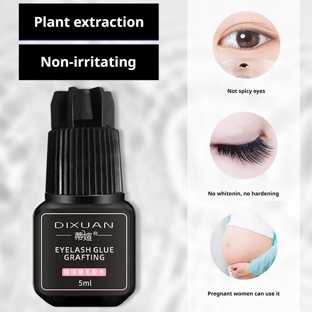 Quick-drying 5ml False Eyelash Adhesive  Lash Extension Glue Adhesive Longlasting Low Smell Mink Eyelash Glue At Home For Beginn