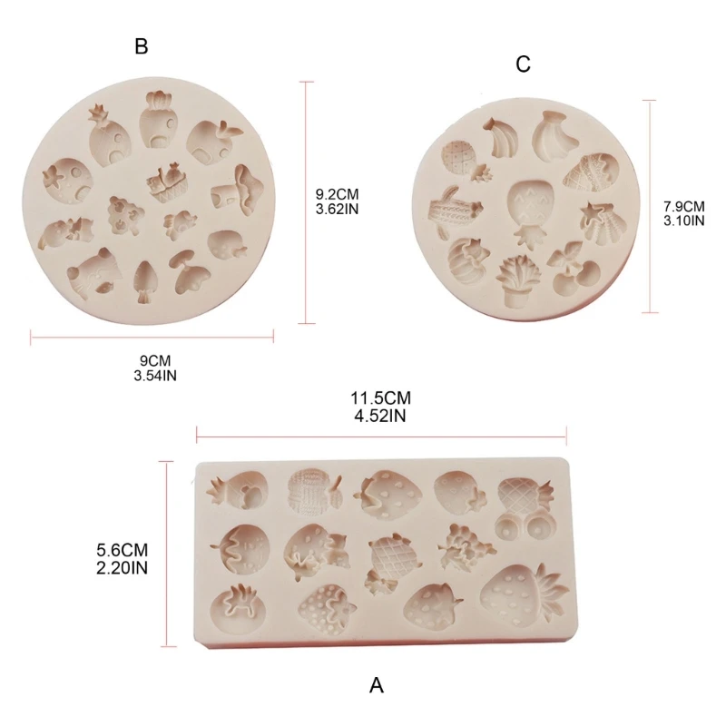 Fruits Cake Mould for Chocolate Mousse Ice Cream Cheese Puddings Dessert Decor