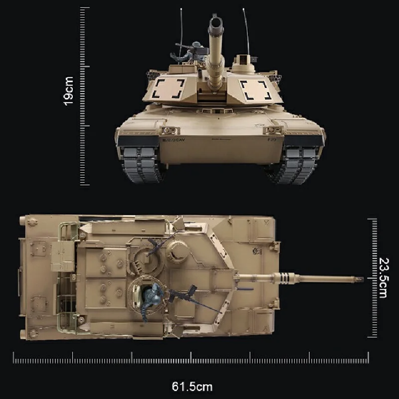SJY-3918 armée américaine M1A2 abrams bataille principale précieuse 2.4G Simulation militaire télécommande précieuse