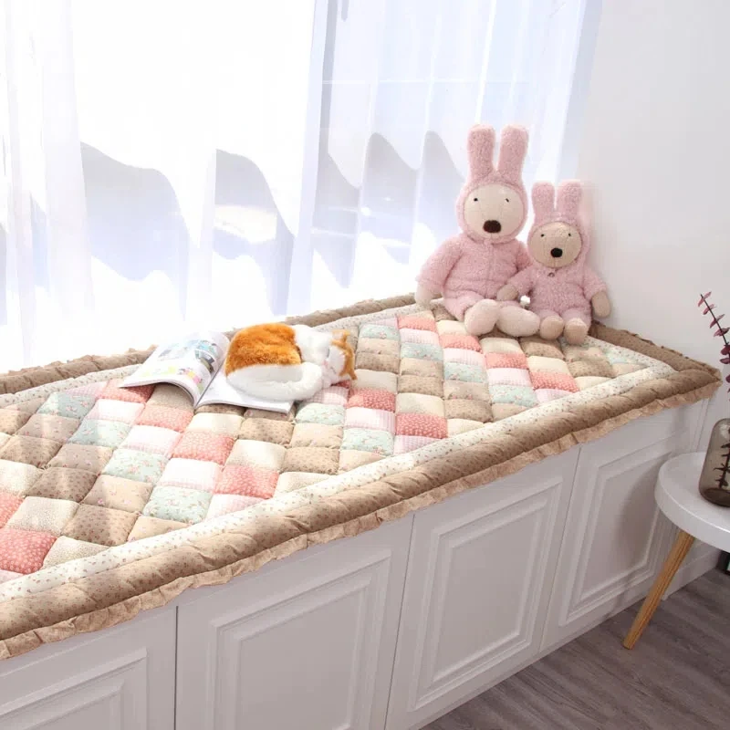 

Korean Ins Style Cotton Children Room Bay Window Decor Mat Thicken Tatami Non-slip Pad Four Seasons Universal Kids Crawling Mat