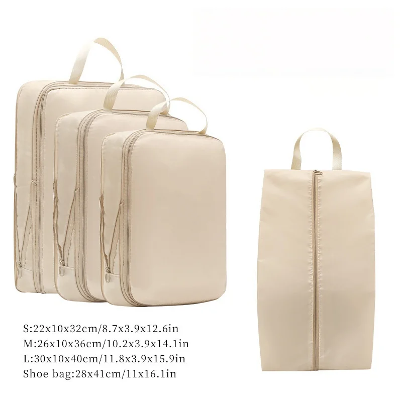 Multi Functional Portable Travel Organizer Bag Compression Design For Clothes Intimates And Cosmetics Lightweight Wash Storage