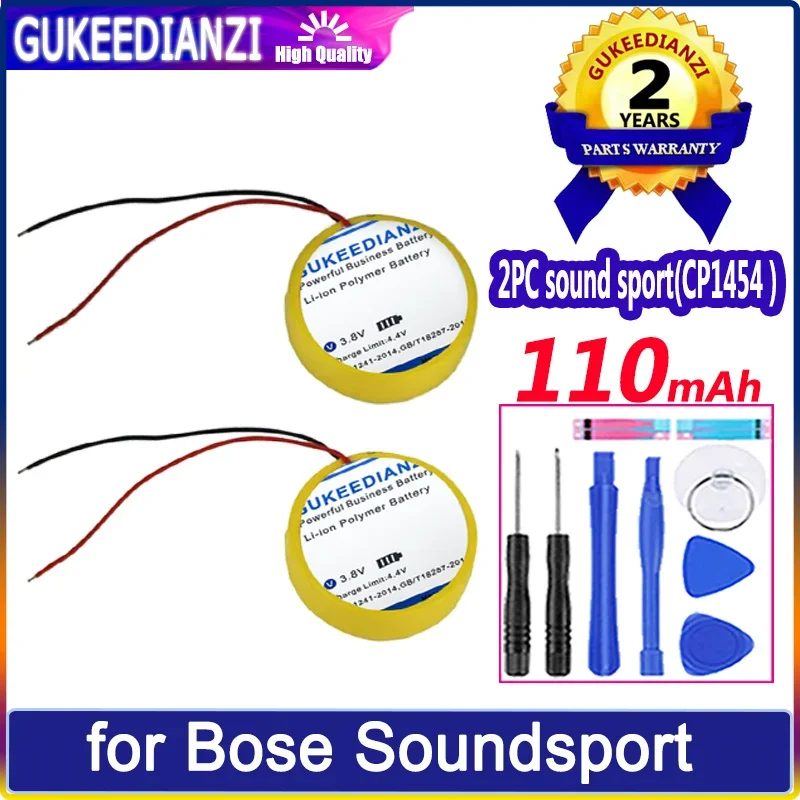 GUKEEDIANZI Battery CP1454 110mAh for Bose Sound sport Wireless Bluetooth headset Batteries