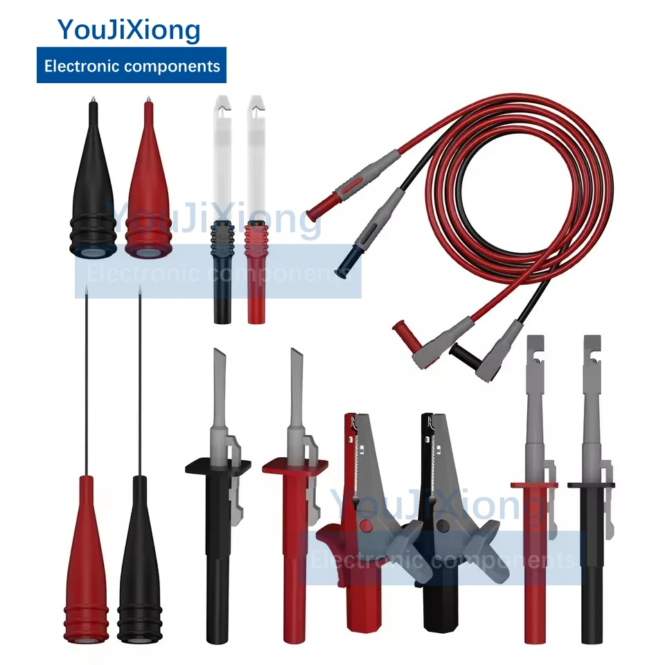 

Multimeter Test Lead Kit Digital Electrical Probe with Alligator Clip Piercing Line