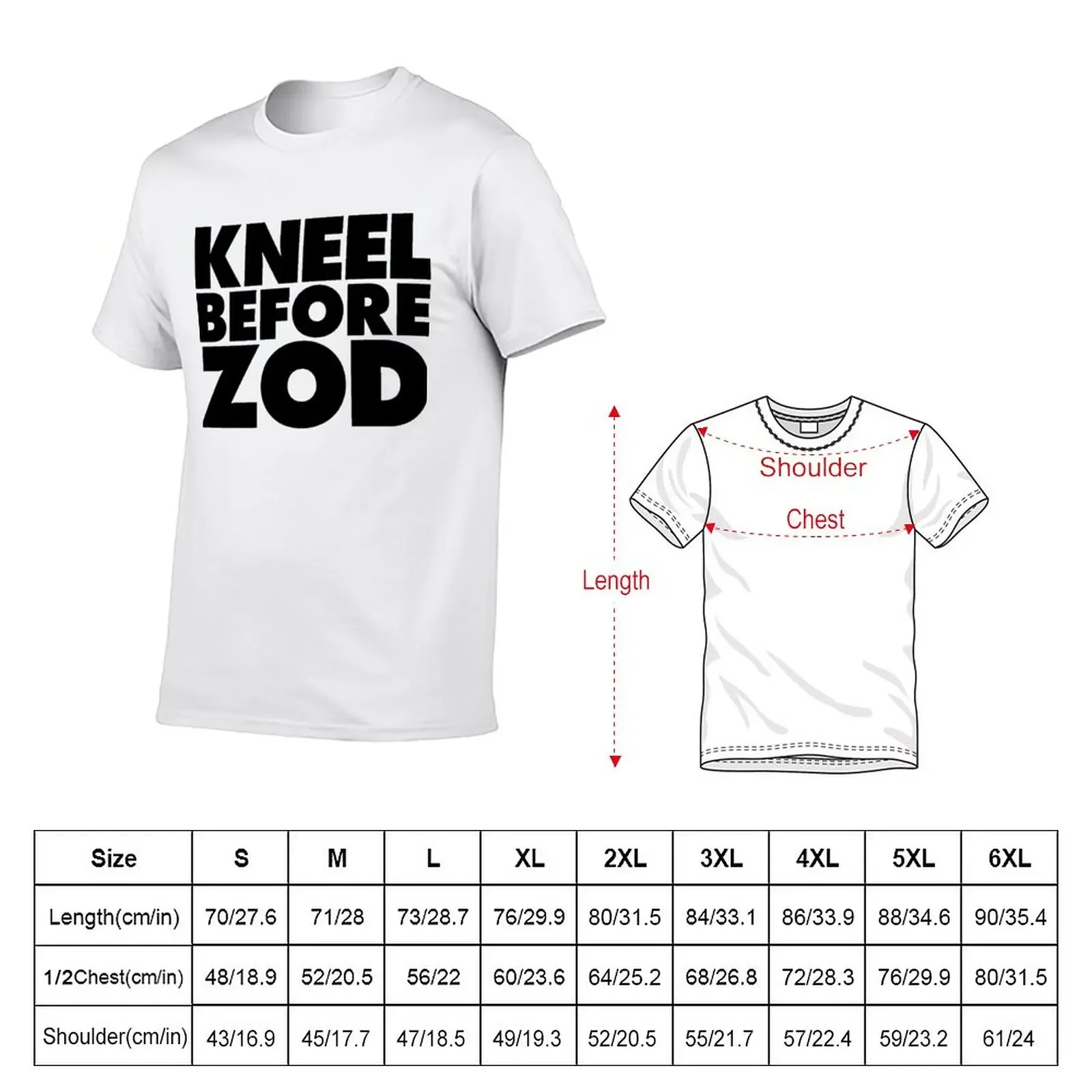 Kneel Before Zod T-Shirt kawaii clothes summer clothes hippie clothes mens t shirt