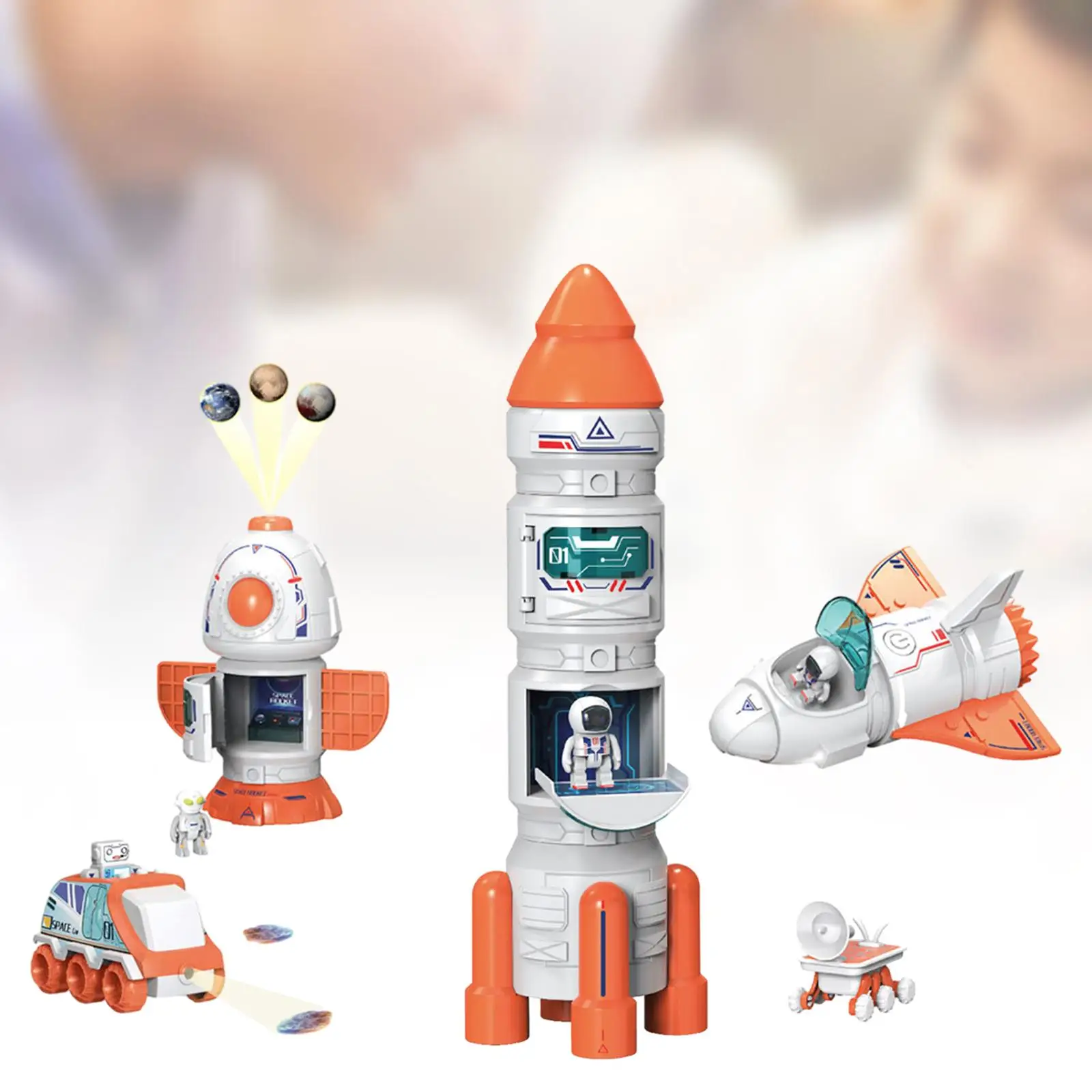 Space Shuttle Rocket Toys Role Playing Kids Science Educational Toys for Boy Kids 3-7 Years Old Preschool Birthday Gifts