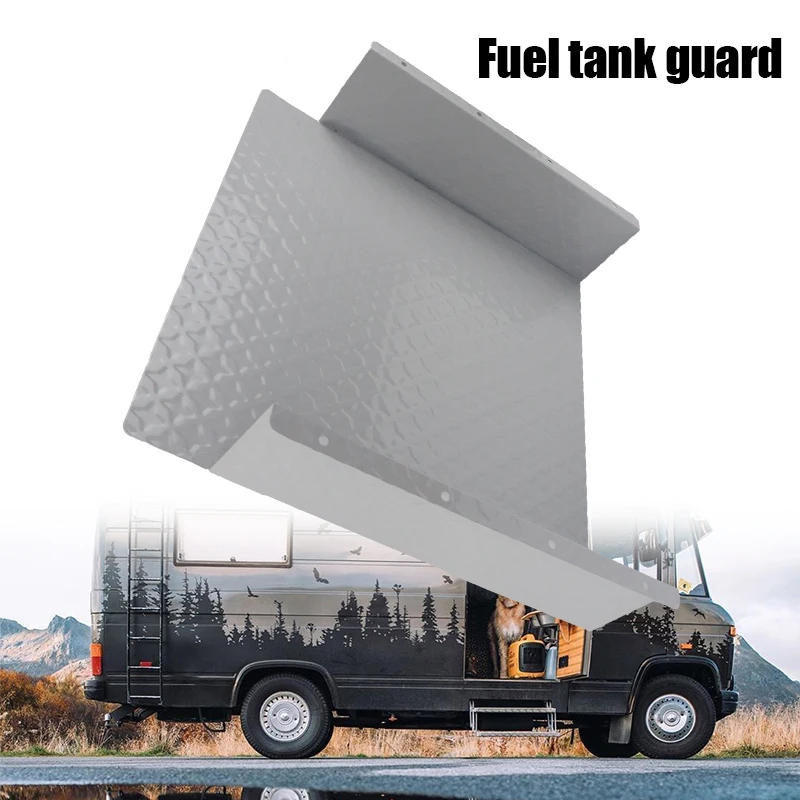 Black / Silver Fuel Tank Guard Metal fuel tank guard Sturdy for Caravans Trailer Black Silver For Eberspacher