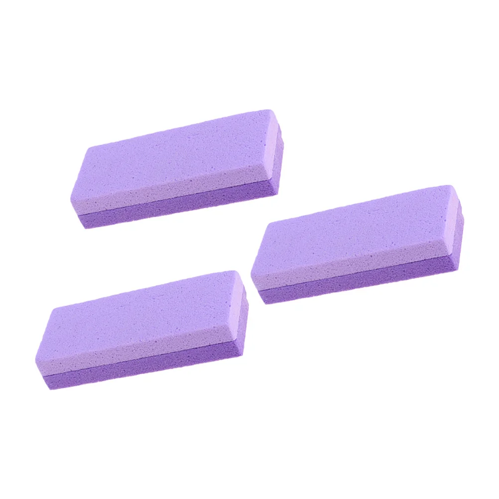 3個入り 長持ちフットケアスクラバー 角質除去 発泡石 死んだ皮膚除去 パープルフット発泡石 角質除去剤