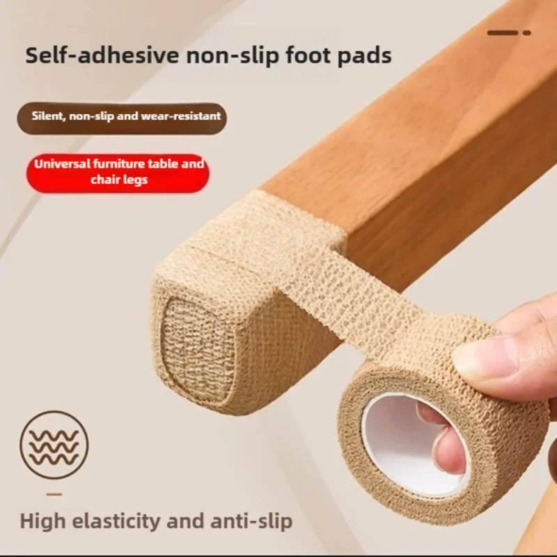 وسادات أرجل المكتب والكرسي الصامتة، ملصقات قدم للكرسي ذاتية اللصق غير قابلة للانزلاق، خالية من الغراء، حماية للأصابع ومنصات مضادة للتصادمات #1