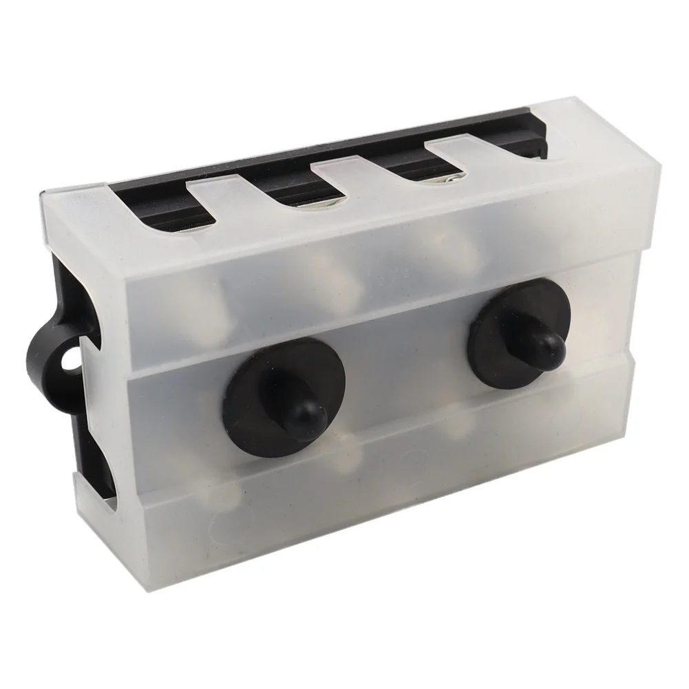 Boat Wiring RV Power Installation Double Row Bus Bar Marine Battery Connector ABS Zinc Alloy Copper Supports Up To 48V