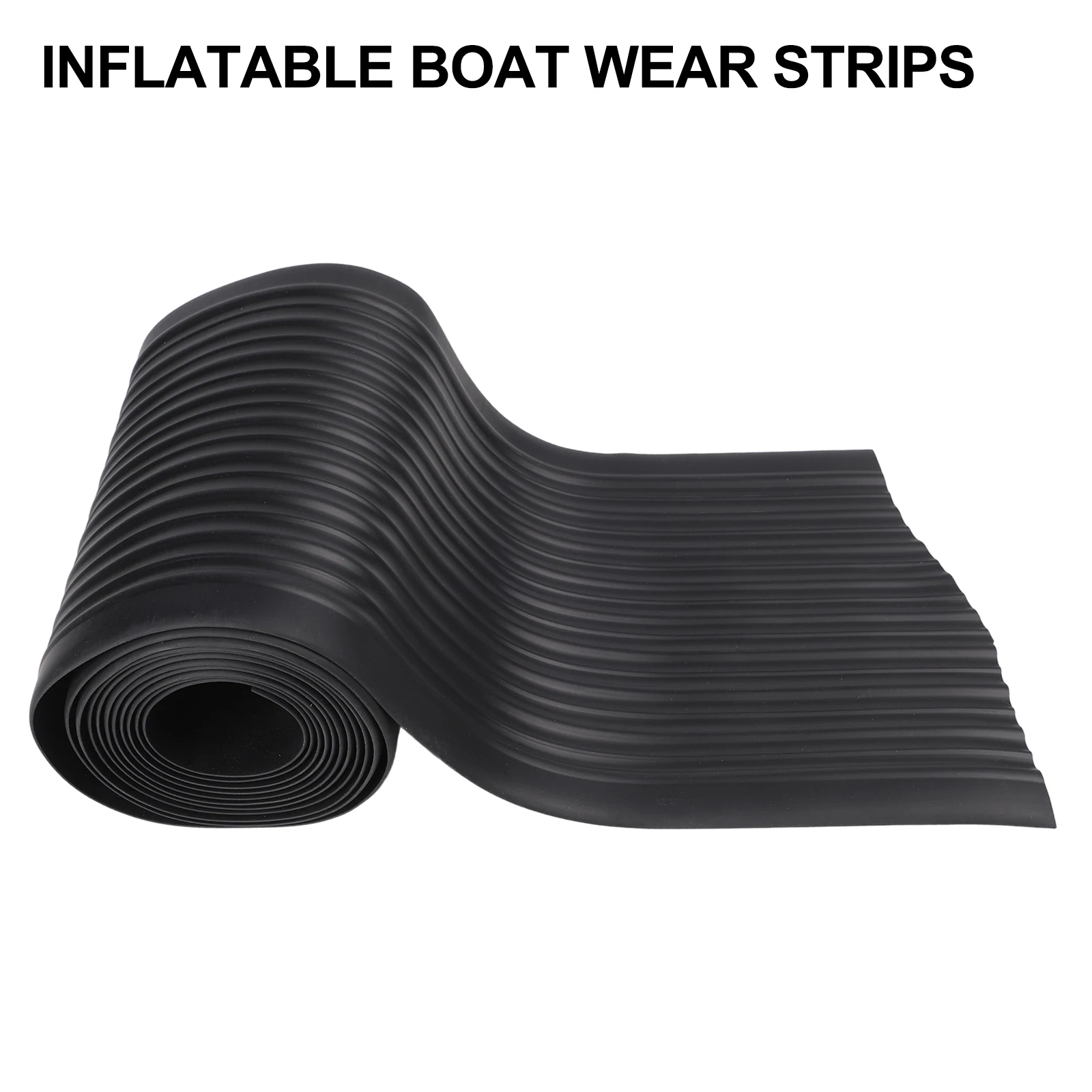Thickened Rubber Protective Strips For Inflatable Boats -16.4ft 20cm Wide Anti-Collision Armor For Kayaks Speedboats Repair