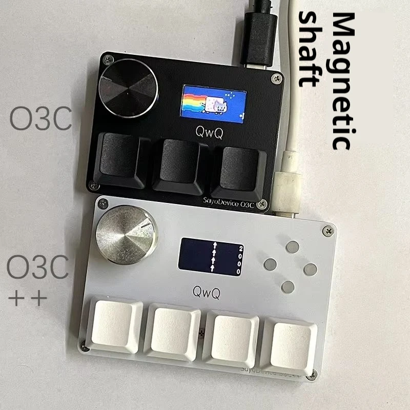 

O3c Gateron Ks-20 Numeric Keypad Trigger Magnetic Switches Sayo Device Rapid Keyboard With Knob Copy Paste Customized Mini