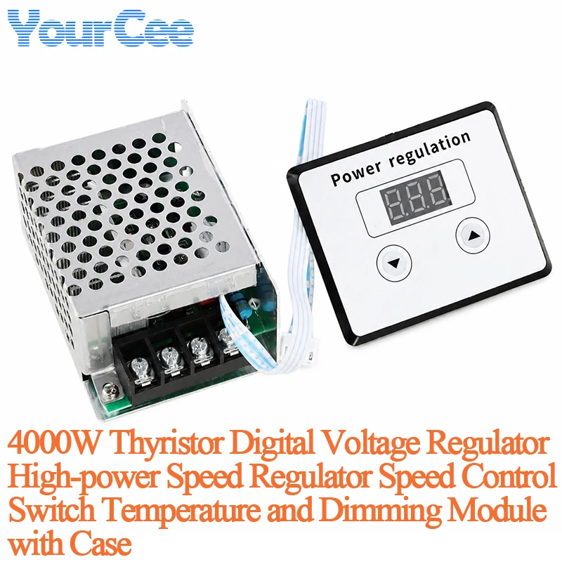 2000W 4000W 5000W 6000W 10000W High Power Thyristor Voltage Regulator Speed Regulator Dimming Temperature Regulator Module
