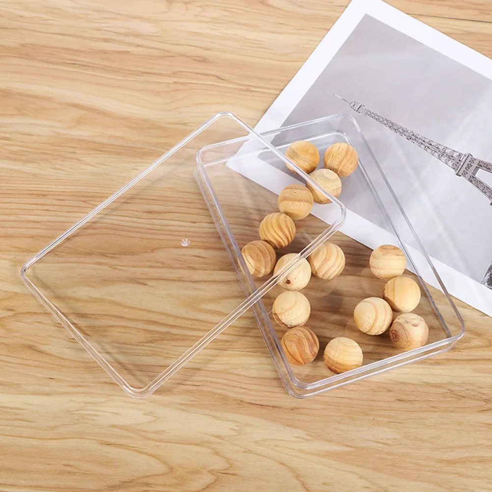 

3pcs Plastic Box Transparent Snack Storage Leak-Proof Food Packaging Container For Cake Candy Kitchen Seasoning Go Box Simple