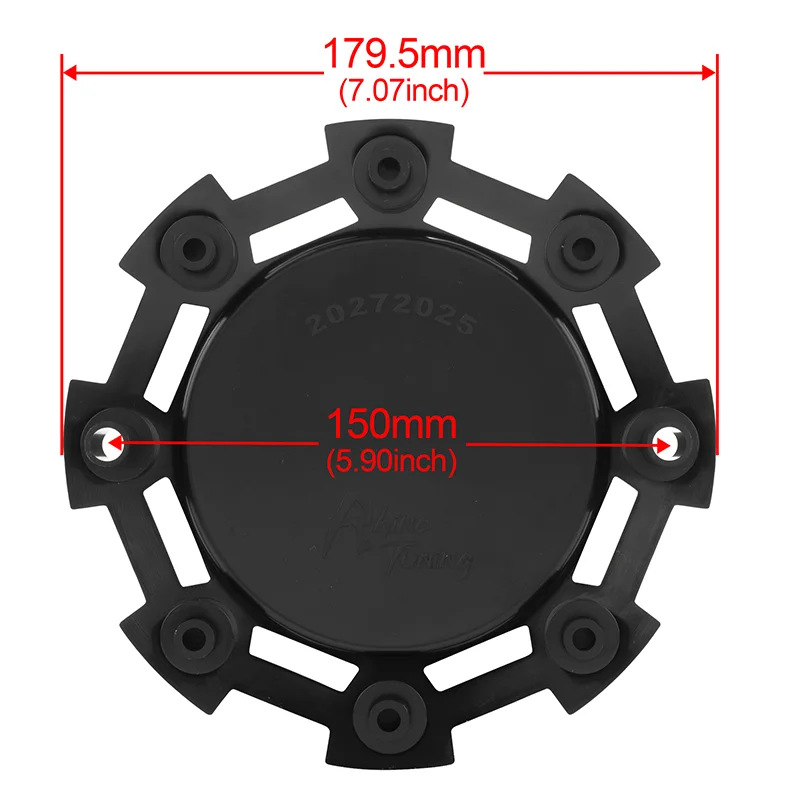 1pc 179.5mm/ 7.07in 113mm/ 4.45in Wheel Center Caps Hub Cover Hubcaps for SC-198/ SC-190/ S1206-10 Auto Replacement Parts Black