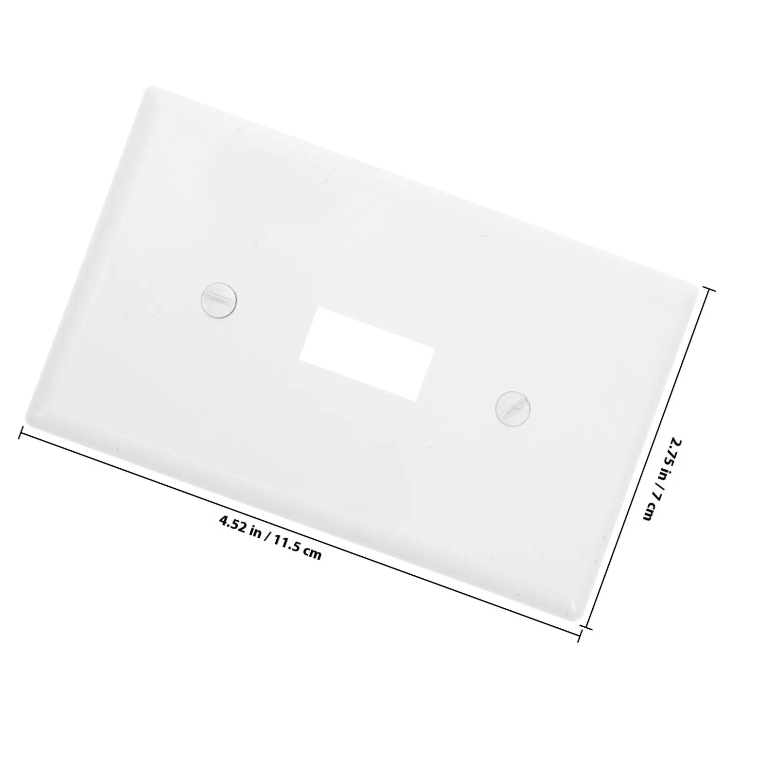 Single Light Switch Cover Plate American Style Sleek Modern Wall Plate for Residential Commercial Industrial Use Easy Install