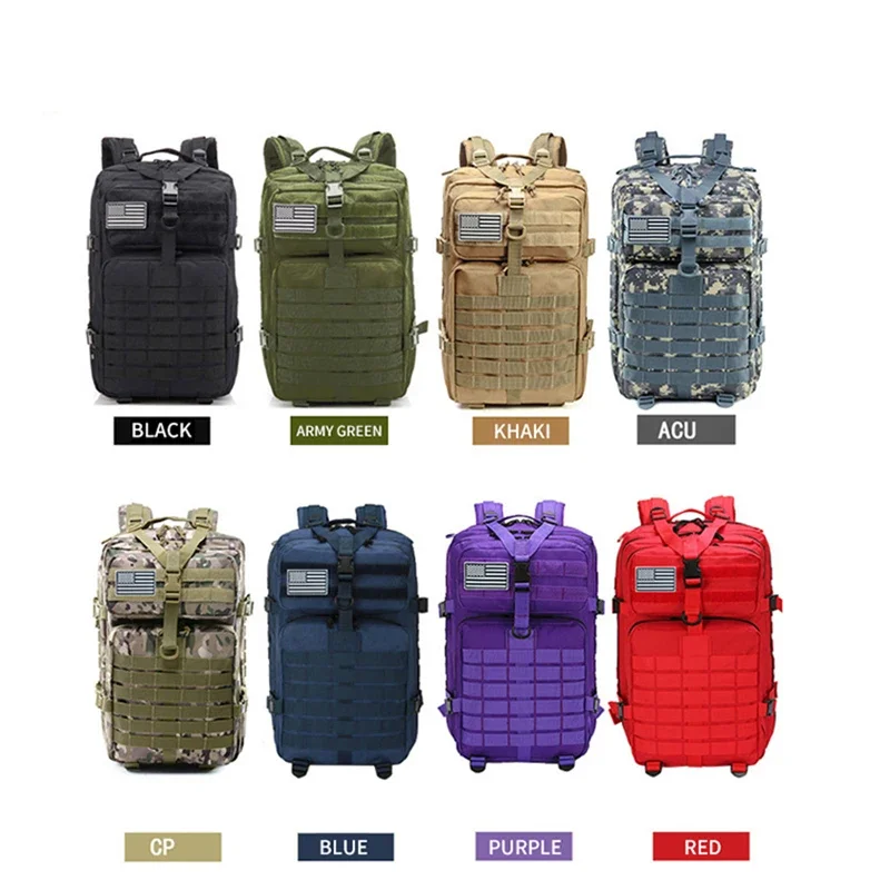 Factory 45L tactical hiking mountaineering rucksack bag new design purple colour tactical backpack