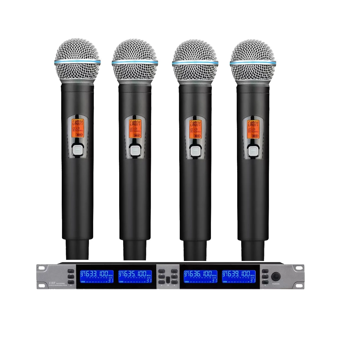 

Classic Four Beta58 Handheld Microphone 4 Cardioid Stage Live Performances EW6800 400 Frequency Adjustment