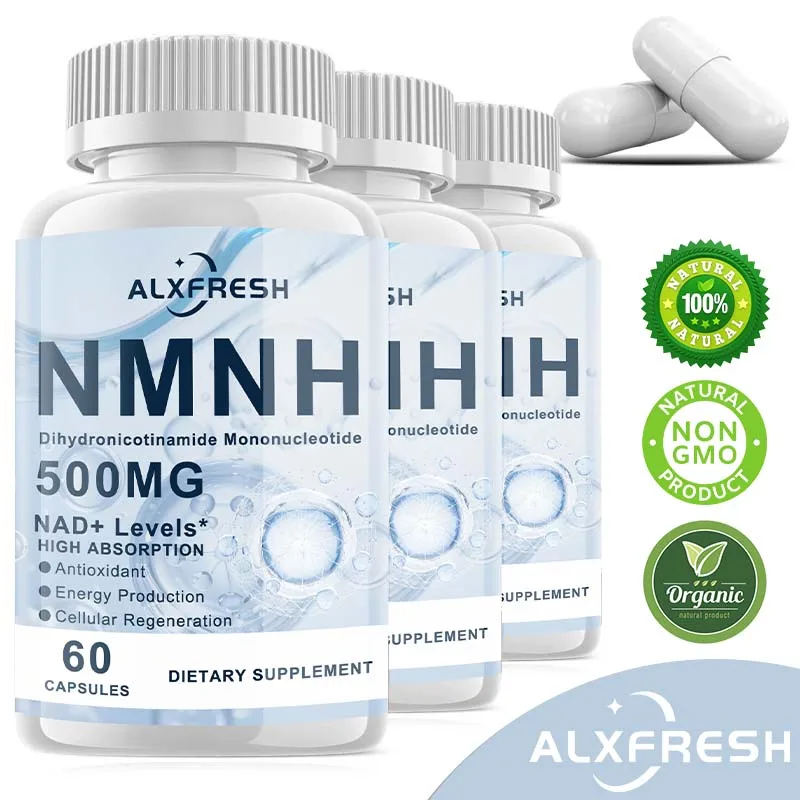NMNH Capsule Improve Skin Elasticity Endurance Vitality Concentration Increase NAD+ Levels Delay Aging Repair Regenerate Cells
