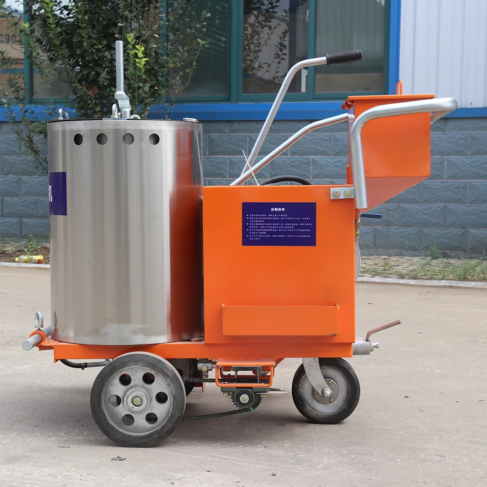 Durable All-in-One Airless Hand Push Thermoplastic Road Line Marking Machine Efficient Pavement Construction Wide Operation