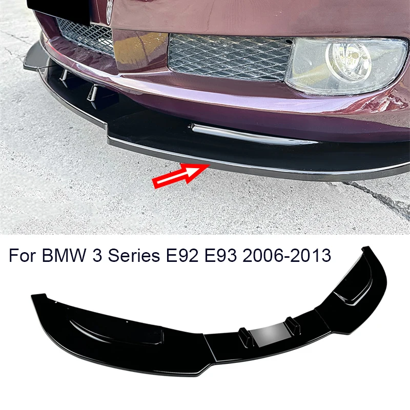 

New For BMW 3 Series E92 E93 2006 - 2013 Car Front Bumper Lip Lower Spoiler Splitter Deflector Body Kit Cover Trim Protector