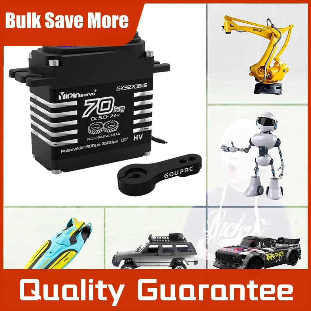 

70KG Brushless Servos 7.4V Oblique Gear Digital Servos Metal Gear Steering Servos for 1/8 1/10 1/12 RC Car