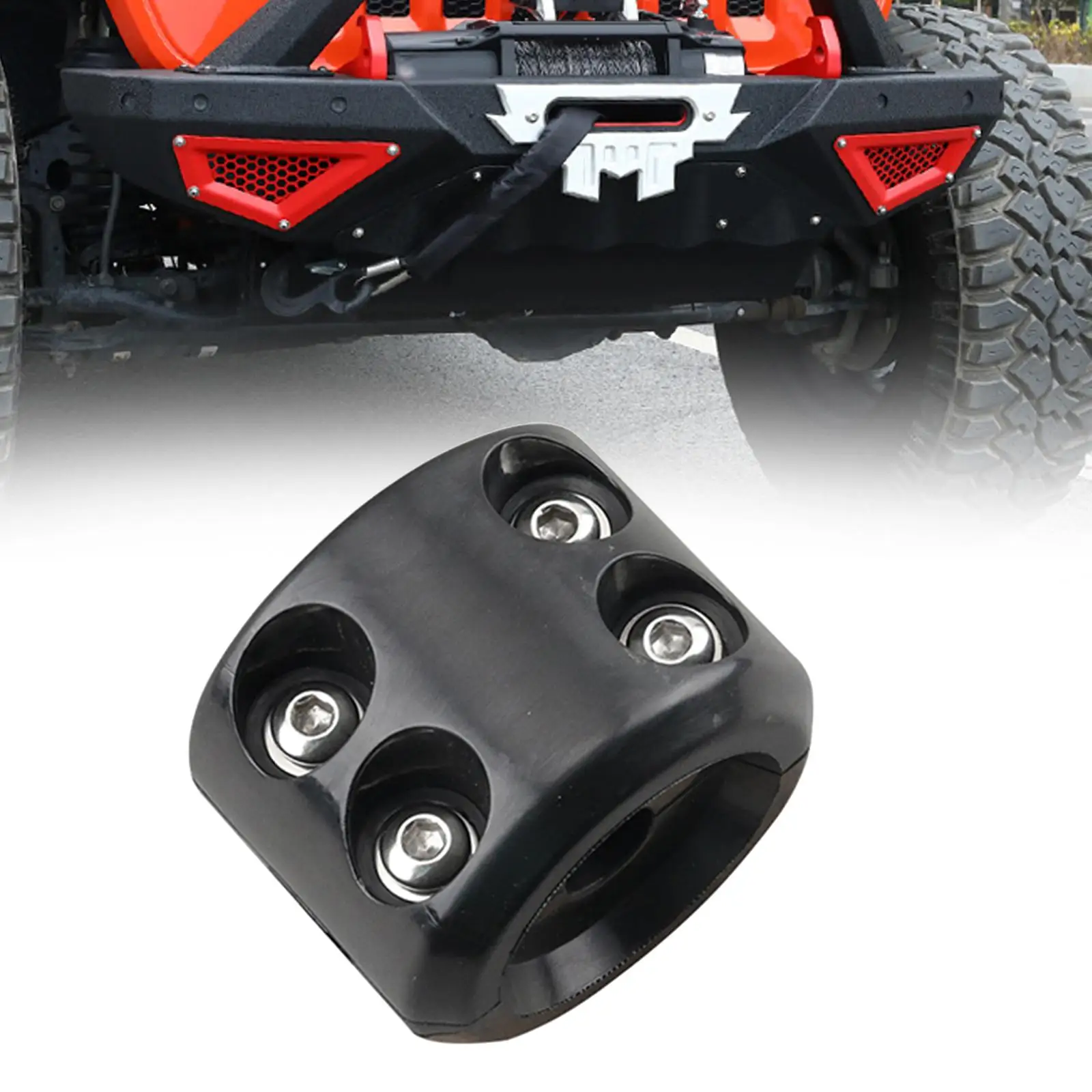 Generic Winch Cable Hook Stopper Replace Practical Wear Resistant Convenient High Performance Rubber Winch Stopper for ATV