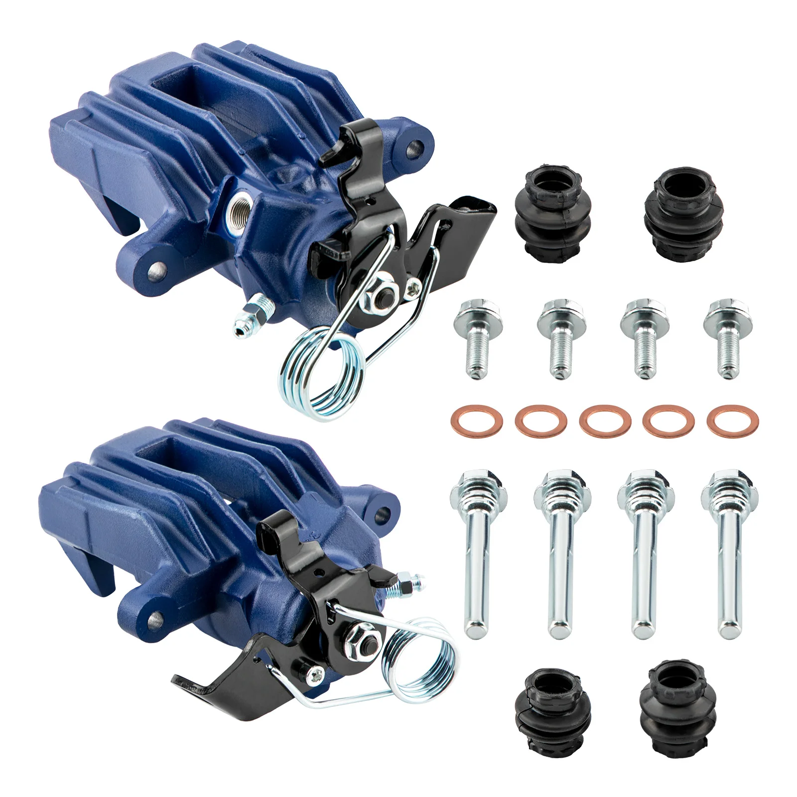 1 Pair Rear Right Left Rear Brake Calipers  For VW Golf 4 1J0615423,1J0615424 Blue