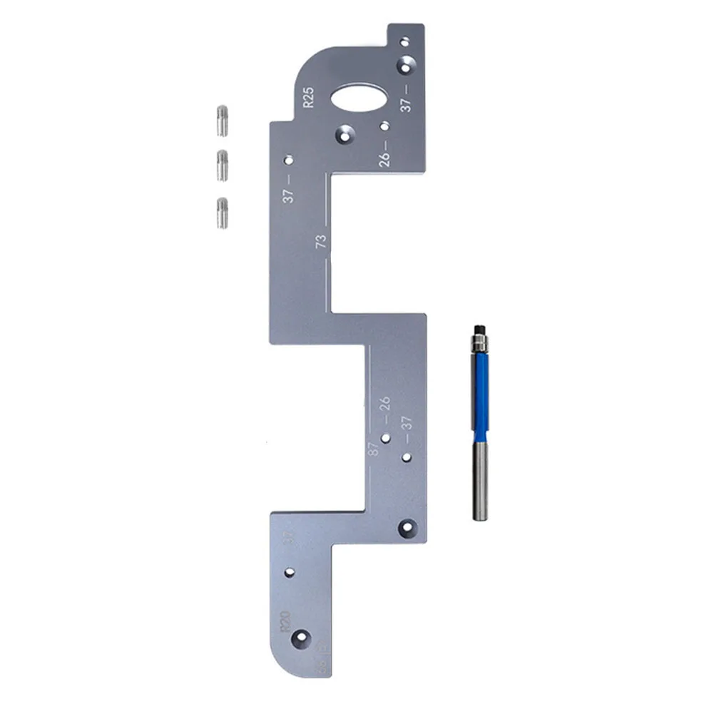 Efficient Aluminum Alloy Template for Cabinet Handles Slotting and Grooving Suitable for Multiple Furniture Types