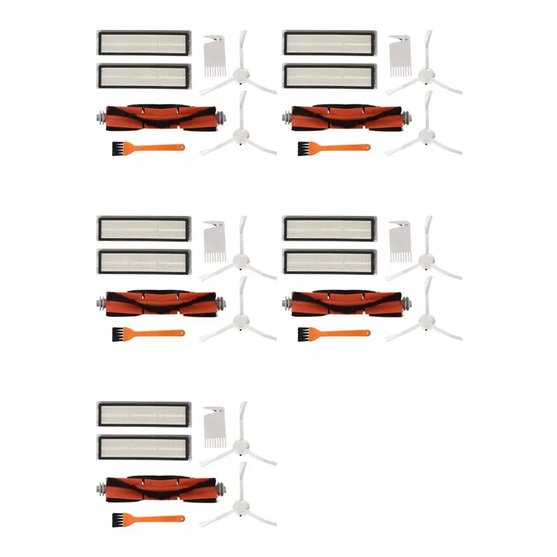 5 Set For Dreame D9 Robot Vacuum Cleaner Replacement Accessories Main Brush Side Brush HEPA Filter Spare Parts-B51B