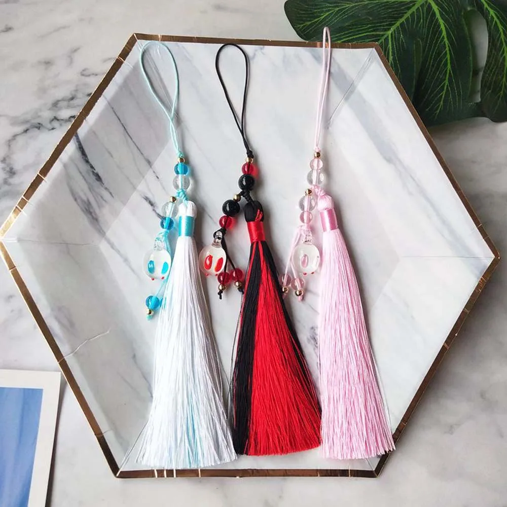 

Tassel Keychain Man Mo Dao Zu Shi Key Chain Bags Beads Women Key Ring Chain for Pants Kid Pendant Cute Key Holder Fashion Brelok