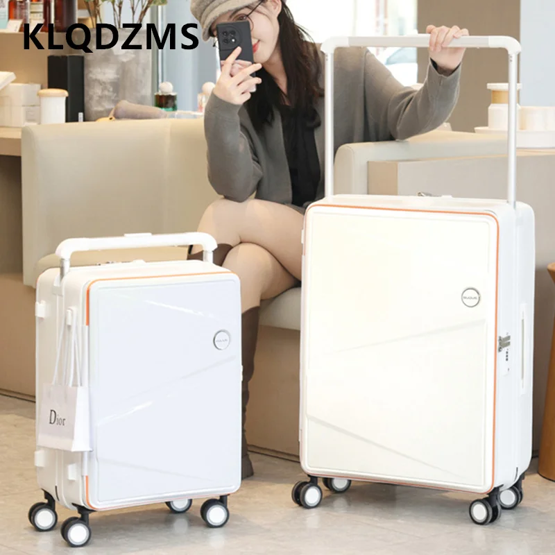KLQDZMS Men's Suitcase ABS+PC Boarding Box 20