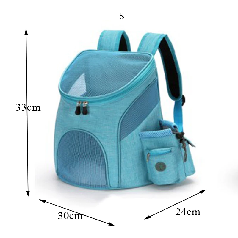 Portable Foldable Mesh Pet Carrier Dog Backpack Breathable Bag Dog Cat Large Capacity Outdoor Travel Carrier Double Shoulder Bag