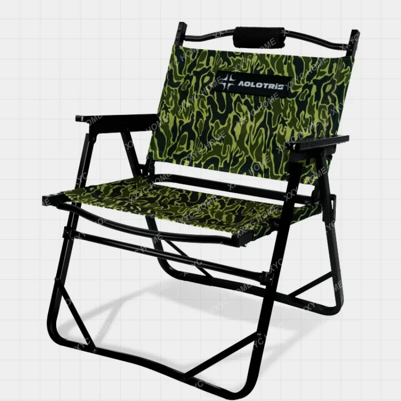 Lawn Chair Folding Ultralight Aluminum Alloy Kermit Chair Fishing Stool Camping Picnic Chair