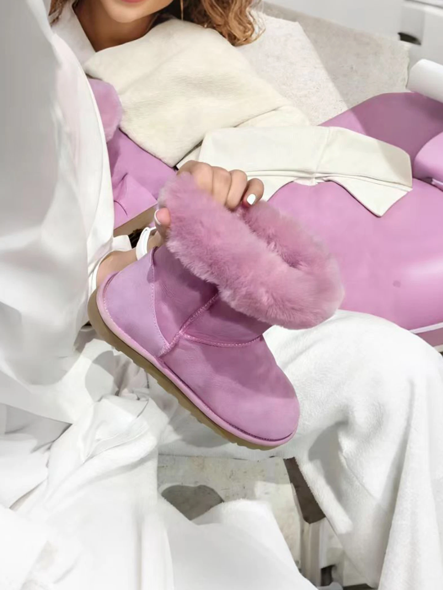 bottes-d'hiver-en-fourrure-doublee-de-peau-de-mouton-rose-pour-femmes-portables-a-deux-sens-chaudes-en-coton-style-urbain-bout-rond-semelle-en-caoutchouc