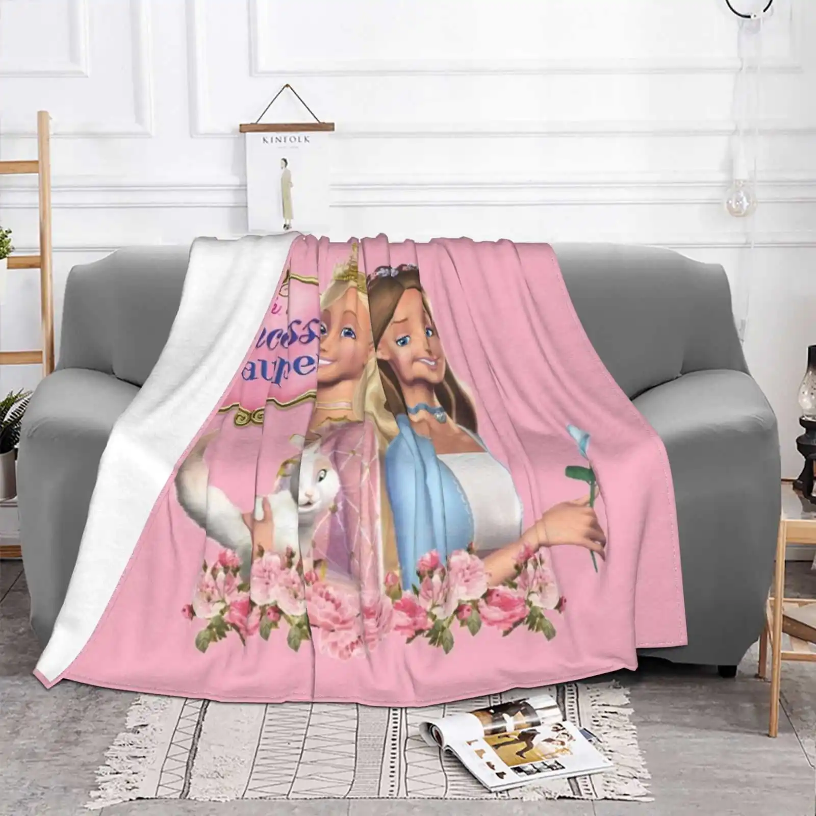 As The Princess And The Pauper Hot Sale Printing High Qiality Warm Flannel Blanket Erika Annelise As The Princess And The Pauper