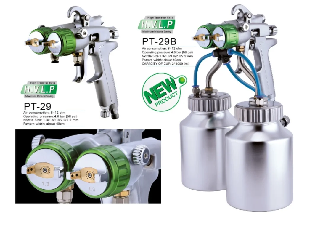 Double Head Spray Gun PT-29 Spray Gun, Nanotechnology Spray Gun