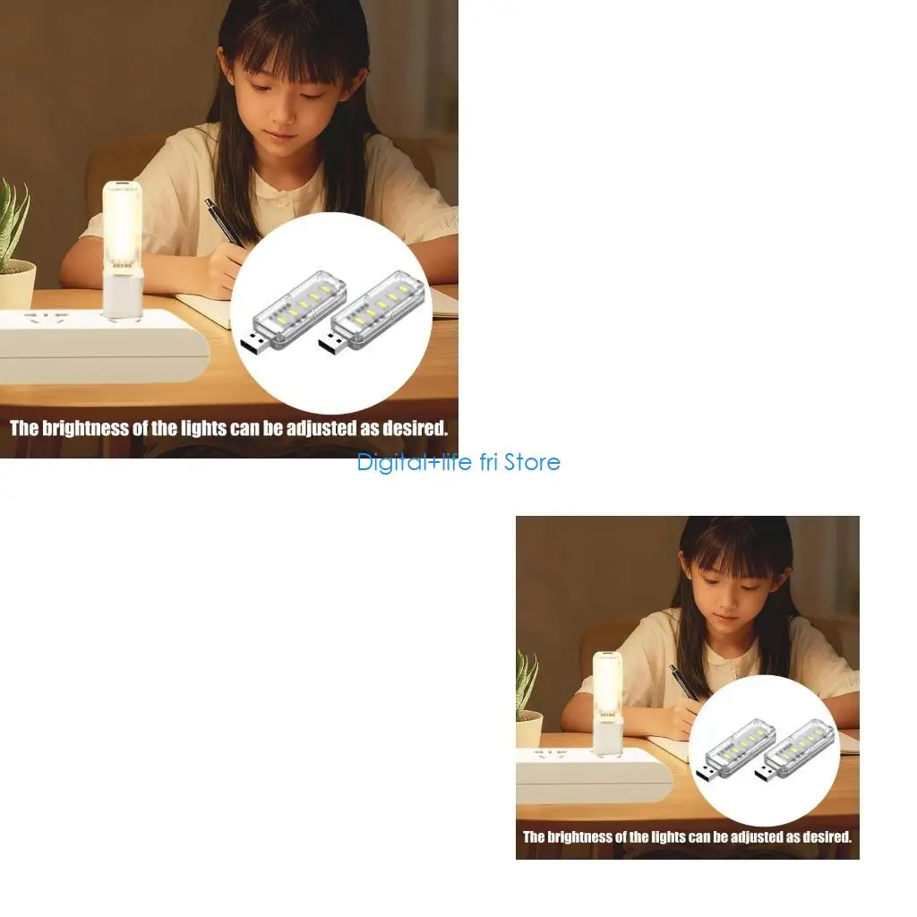 E06D Touch Controlled Dimmable USB Night Lights with Mini Design Emitting Soft Glows for Bedside Use and Office Desk