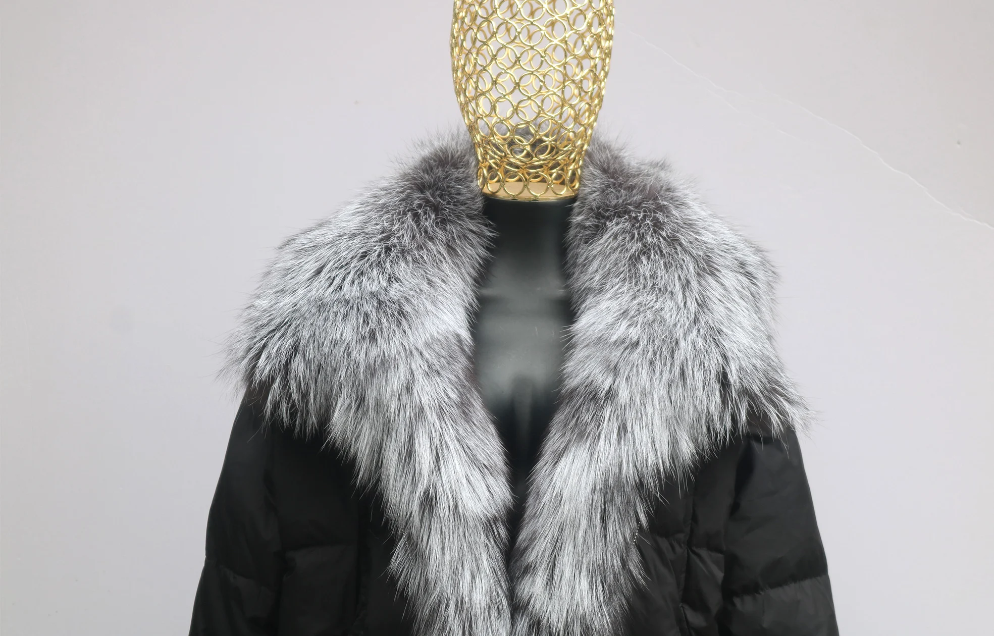 Neue Winter Mantel Frauen Gans Unten Jacke Lange Dicke Warme Übergroßen Echt Fox Pelz Kragen Luxus Mode Oberbekleidung Streetwear