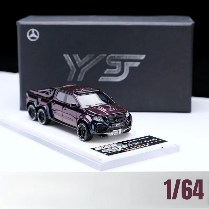 1-64exy-6x6-pickup-truck-luminousresin-static-miniature-simulation-car-collectible-toy-model-adult-collectible-gift-boy-toy