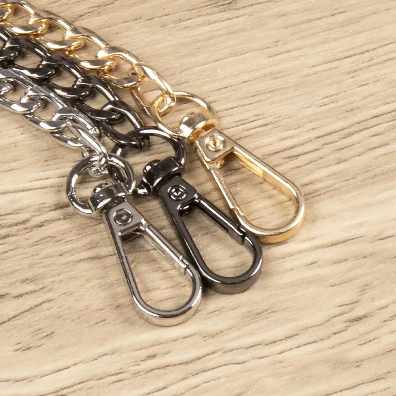 120cm Metall-Taschenkette Ersatz PU-Taschenriemen für DIY-Handtaschengriffe, Umhängetaschenriemen, Zubehör für Taschengriffe – Detail 4