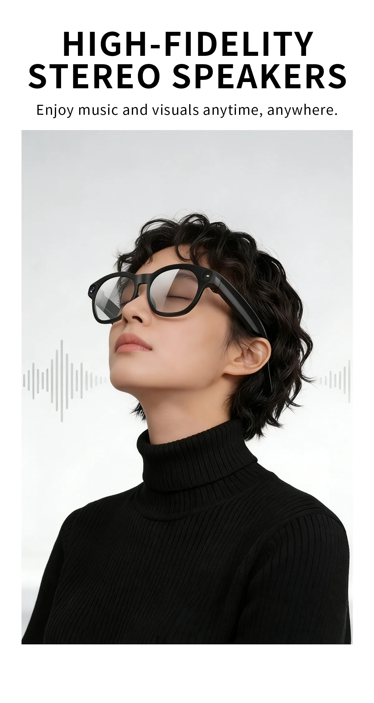 NEW CY03 Smart Glasses 800W HD Camera Intelligent AI Large Model Audio&Video Online Audio Call Translation Smart Touch Glasses