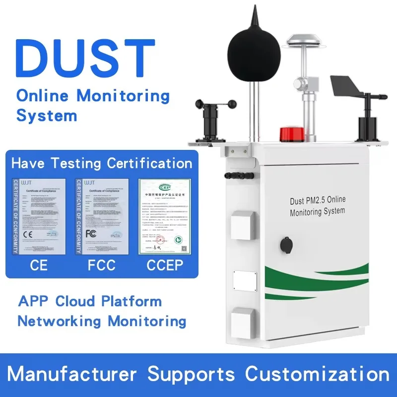 6-in-1 Automatic Environmental Weather & Air Quality Touch Screen Sensor