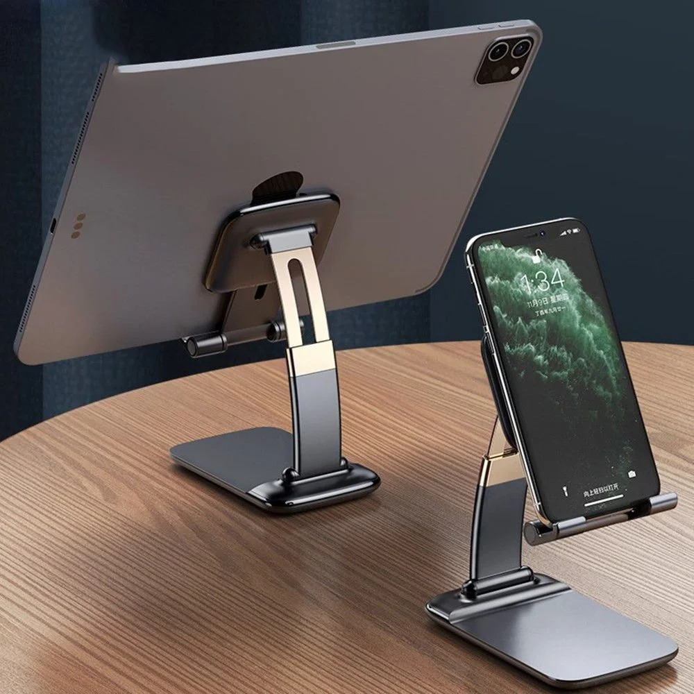Aluminum Alloy Desktop Mobile Phone Stand Foldable For iPad Tablet Support Cell Phone Desk Bracket Lazy Holder