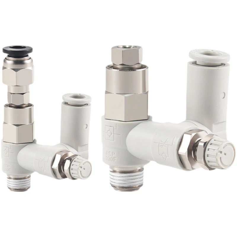 SMC Type Speed Regulating Valve Connector ASP330F ASP330F-01-06S ASP330F-01-08S ASP430F-02-06S ASP530F ASP430F ASP630F 6mm 8mm