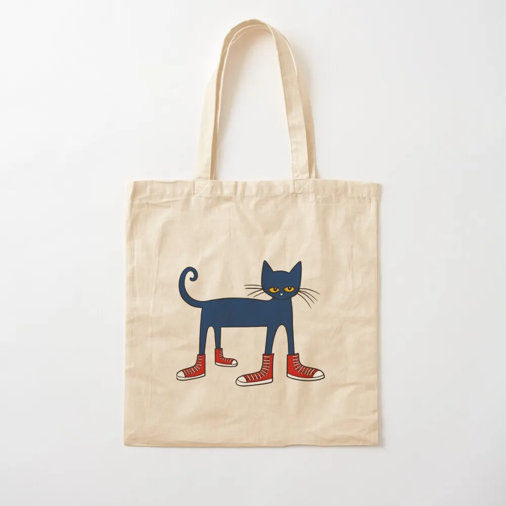 Pete the Cat Rocking in My School Shoes Tote Bag Cloth bag tote bags aesthetic canvas tote reusable shopping bags