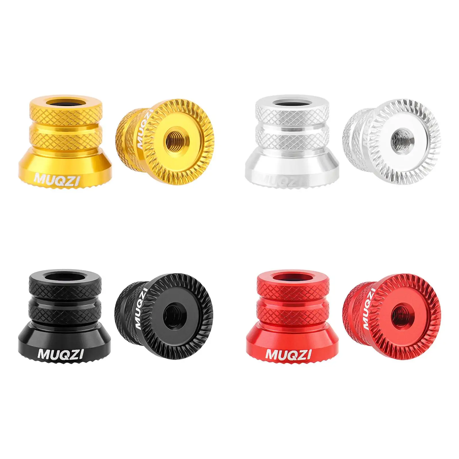 2Pcs Bicycle Hub Nut Quick Release Lever Nut Hub Repairing Accessories Aluminum Alloy for Quick Release Rod Spare Parts