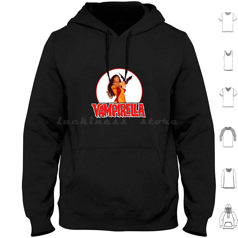 

Vampirella Classic Hoodie Cotton Long Sleeve Vampirella Horror Comics Vintage Classic Vampires Monster